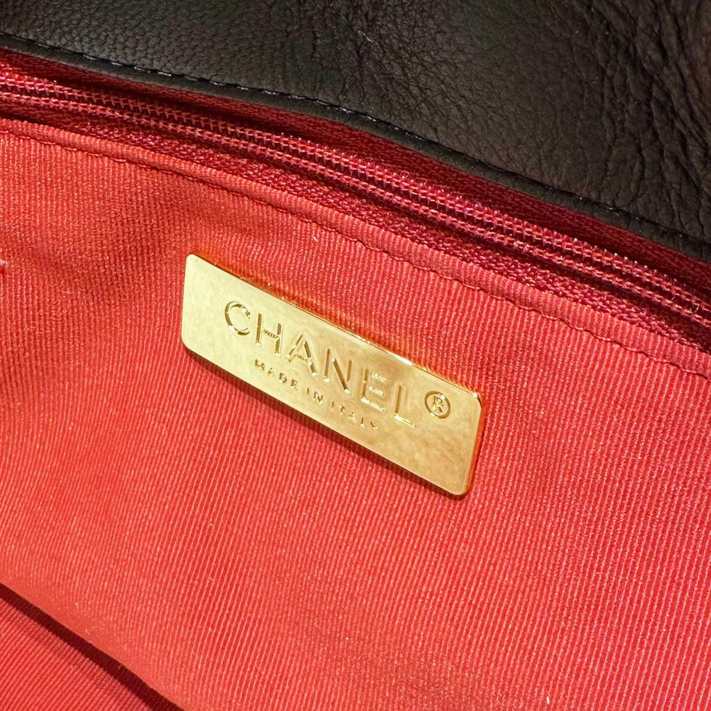 Chanel 24C AS4638 Hobo Bag Lambskin & Gold-Tone Metal Black