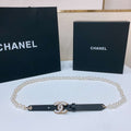 Chanel 24c calfskin Resin white logo buckle  pearl and gold metal 1.5cm AA0925 - '--Please Select-- - View 1