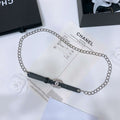 Chanel 24c calfskin Resin white logo buckle  pearl and gold metal 1.5cm AA0926 - '--Please Select-- - View 1