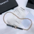 Chanel 24c calfskin Resin white logo buckle  pearl and gold metal 1.5cm AA0927 - '--Please Select-- - View 1