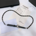 Chanel 24c calfskin Resin white logo buckle  pearl and gold metal 1.5cm AA0928 - '--Please Select-- - View 1