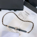Chanel 24c calfskin Resin white logo buckle  pearl and gold metal 1.5cm AA0929 - '--Please Select-- - View 1