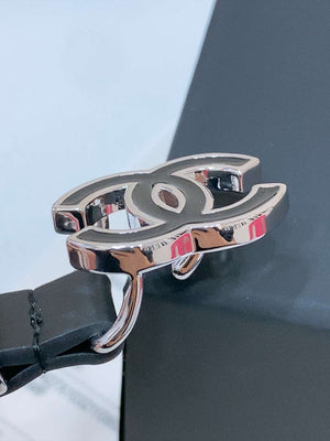 Chanel 24c calfskin Resin white logo buckle  pearl and gold metal 1.5cm AA0932 - '--Please Select-- - View 4
