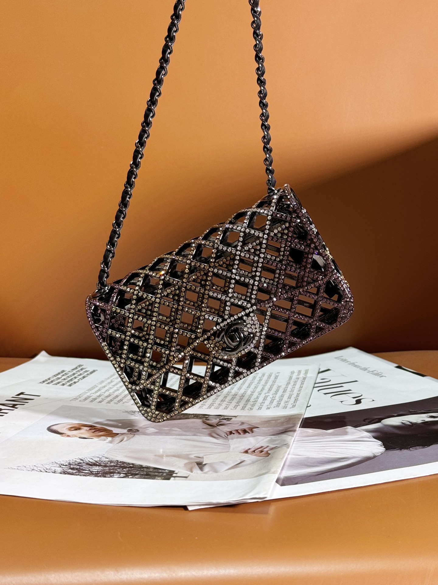 Chanel 24c collector series evening bag Swarovski rhinestones A88809 - Default Title - View 1