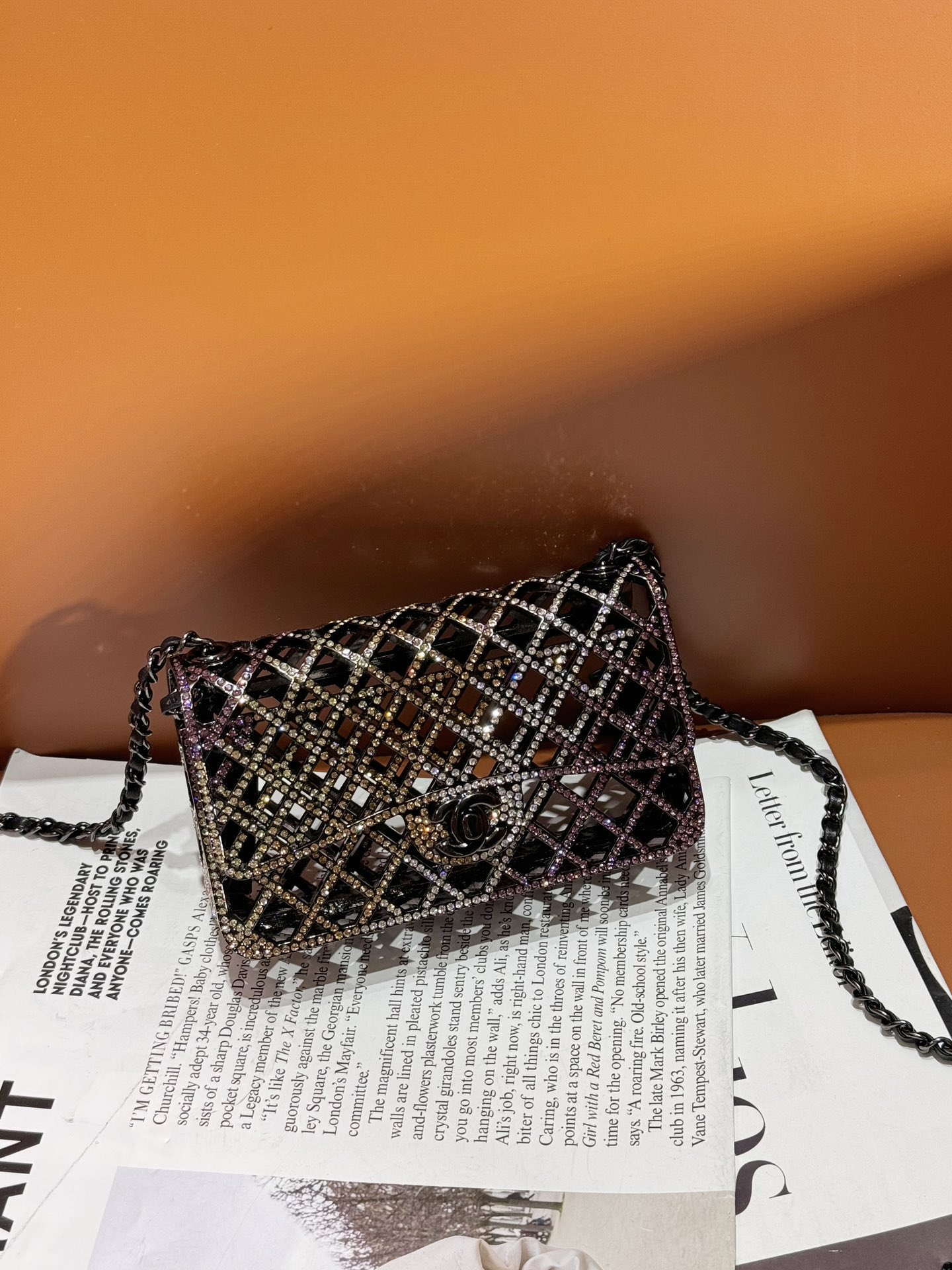 Chanel 24c collector series evening bag Swarovski rhinestones A88809 - Default Title - View 2