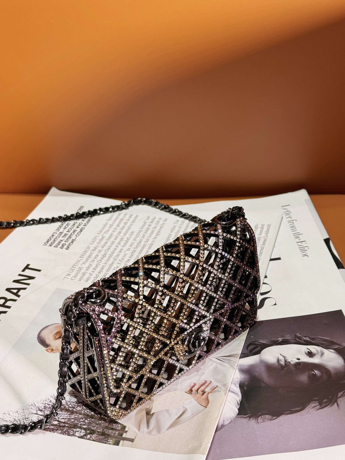 Chanel 24c collector series evening bag Swarovski rhinestones A88809