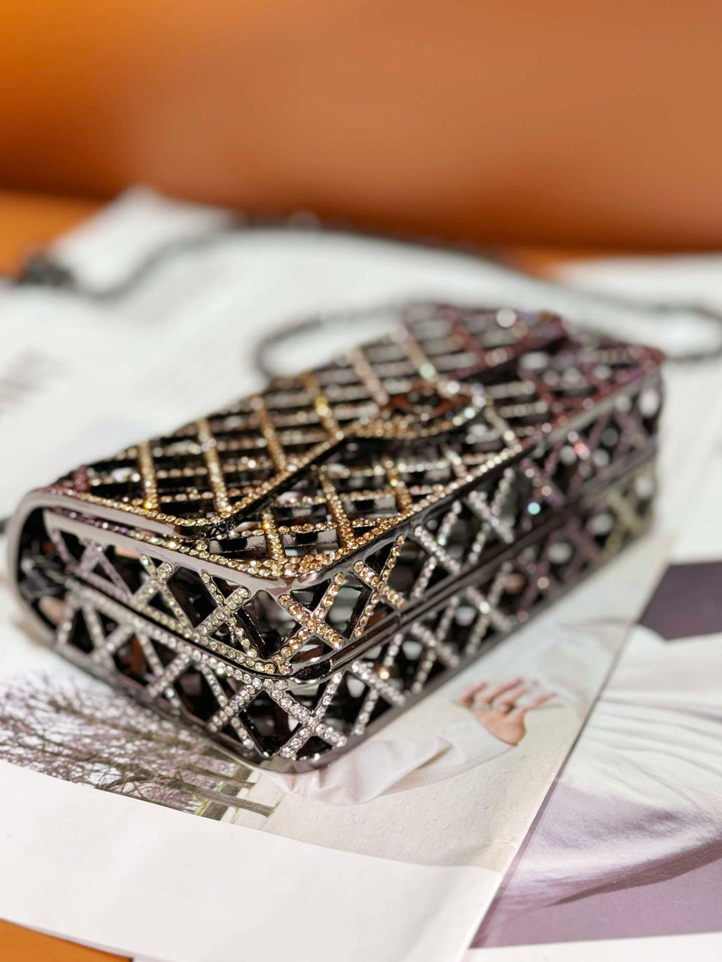 Chanel 24c collector series evening bag Swarovski rhinestones A88809