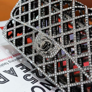 Chanel 24c collector series evening bag White Swarovski rhinestones A88810 - Default Title - View 4