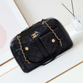 Chanel 24K Bowling Shoulder bowling Bag Gold AS4933 Black - Default Title - View 1