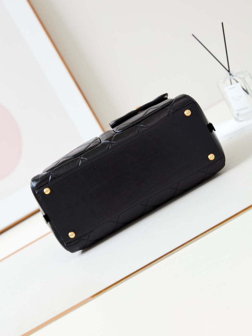 Chanel 24K Bowling Shoulder bowling Bag Gold AS4933 Black - Default Title - View 6