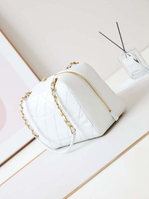 Chanel 24K Bowling Shoulder bowling Bag Gold AS4933 White - Default Title - View 4