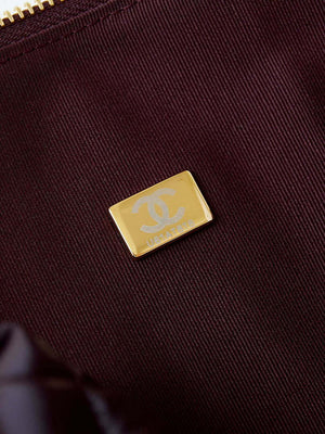 Chanel 24K New Bowling ball waxed Lambskin AS5152 Wine red Gold - Default Title - View 9
