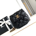 Chanel 24K New Saddle Small Bag Lambskin AS9980 Black Gold - Default Title - View 1