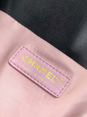 Chanel 24K New Saddle Small Bag Lambskin AS9980 Black Gold - Default Title - View 9