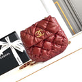 Chanel 24K New Saddle Small Bag Lambskin AS9980 Red Gold - Default Title - View 1