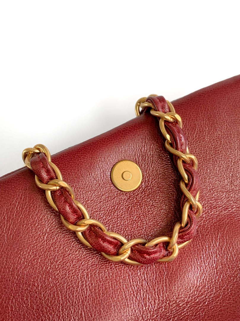Chanel 24K New Saddle Small Bag Lambskin AS9980 Red Gold - Default Title - View 8