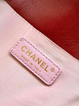 Chanel 24K New Saddle Small Bag Lambskin AS9980 Red Gold - Default Title - View 10