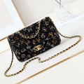 Chanel 24S AS4561 Flap Bag Sequins Gold-Tone Metal Multicolor Black - Default Title - View 1