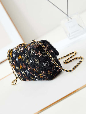 Chanel 24S AS4561 Flap Bag Sequins Gold-Tone Metal Multicolor Black - Default Title - View 4