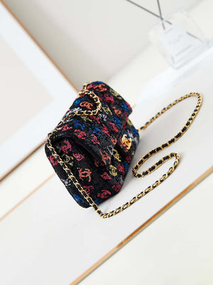 Chanel 24S AS4561 Flap Bag Sequins Gold-Tone Metal Multicolor CC LOGO - Default Title - View 3