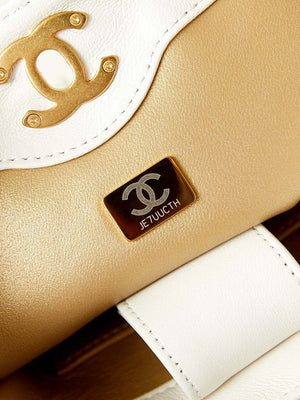 Chanel 24S AS4859 Hobo Bag Lambskin & Gold-Tone Metal Pearl White - Default Title - View 9