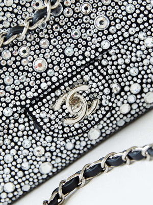Chanel 24SS A01112 Flap Classic Handbag Large diamond inlaid Silver - Default Title - View 6
