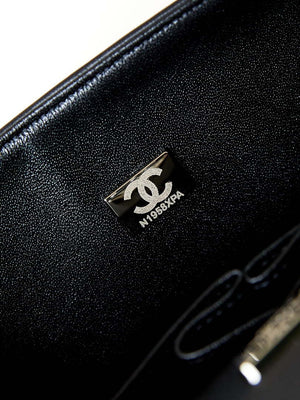 Chanel 24SS A01112 Flap Classic Handbag Large diamond inlaid Silver - Default Title - View 9