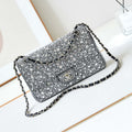 Chanel 24SS A01112 Flap Classic Handbag Large diamond inlaid Silver - Default Title - View 1