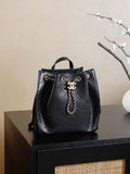 Chanel 25 AS5600 Medium Backpack Grained Calfskin & Gold-Tone Metal  Black