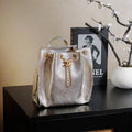 Chanel 25 AS5600 Medium Backpack Grained Calfskin & Gold-Tone Metal Champagne Gold