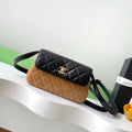 Chanel 25A AP4677 Flap bag Suede &Calfskin Gold-Tone Metal