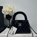 Chanel 25A AS4416 Mini Shopping Bag Mirror Calfskin Black - Default Title - View 1
