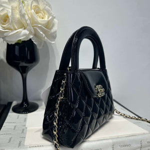 Chanel 25A AS4416 Mini Shopping Bag Mirror Calfskin Black - Default Title - View 2