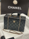 Chanel 25A AS5167 Small box bag Lambskin Black