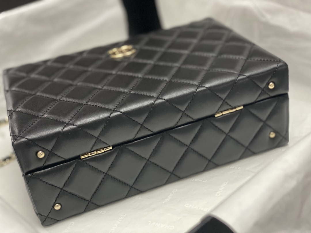 Chanel 25A AS5167 Small box bag Lambskin Black - Default Title - View 4