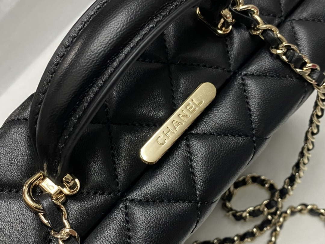 Chanel 25A AS5167 Small box bag Lambskin Black - Default Title - View 5