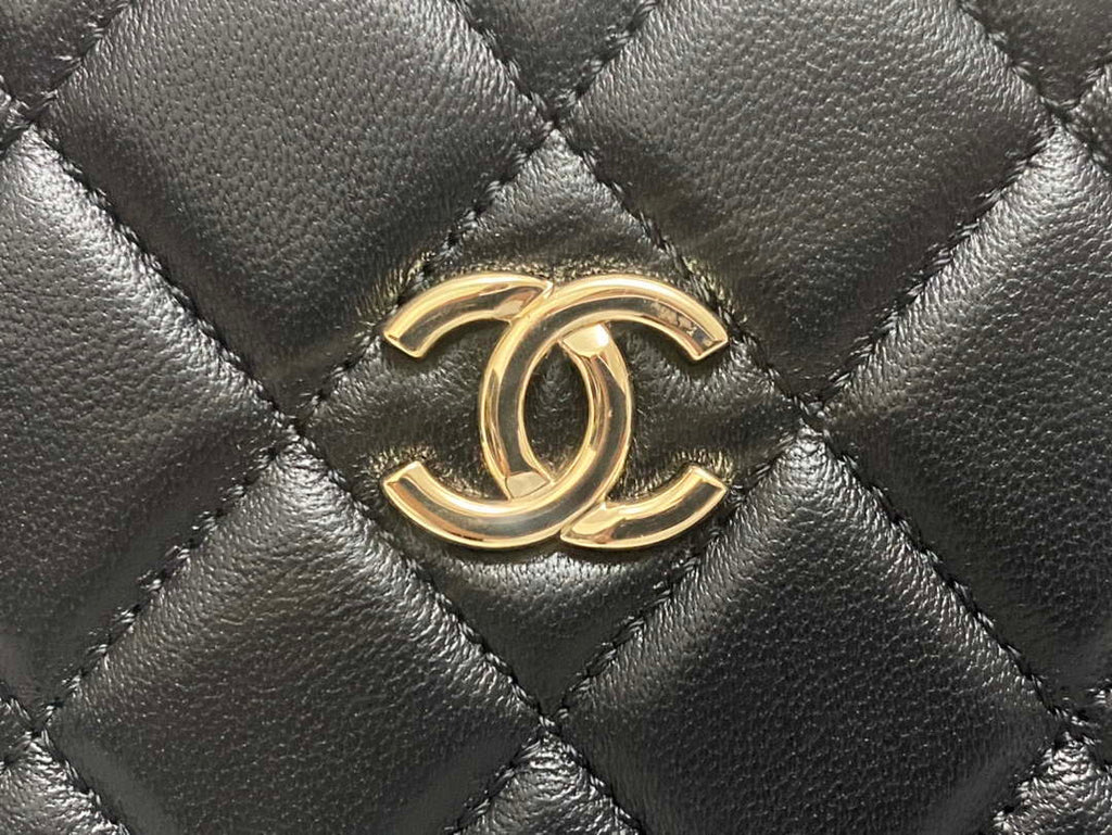 Chanel 25A AS5167 Small box bag Lambskin Black