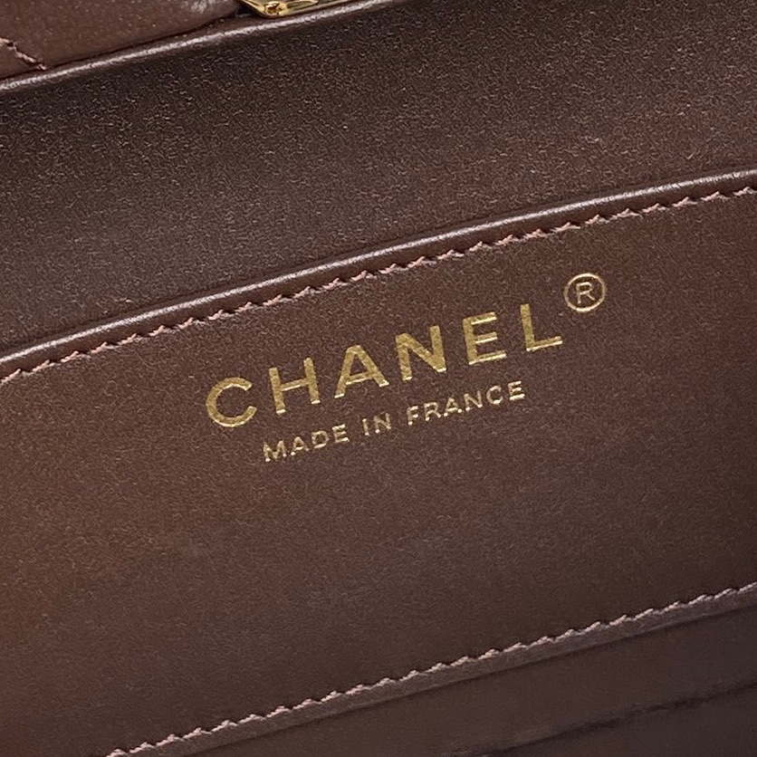 Chanel 25A AS5167 Small box bag Lambskin Dark Brown
