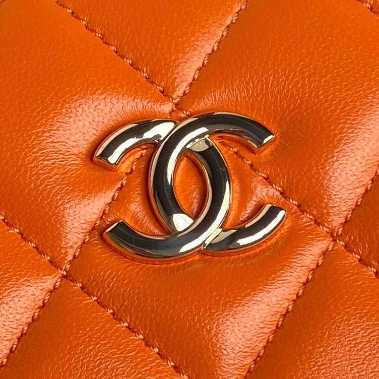Chanel 25A AS5167 Small box bag Lambskin Orange - Default Title - View 4