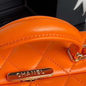 Chanel 25A AS5167 Small box bag Lambskin Orange - Default Title - View 5