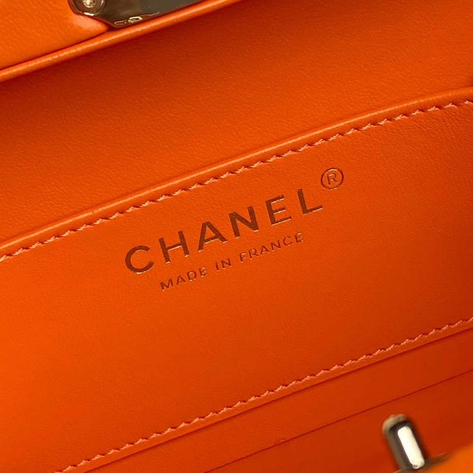 Chanel 25A AS5167 Small box bag Lambskin Orange - Default Title - View 10