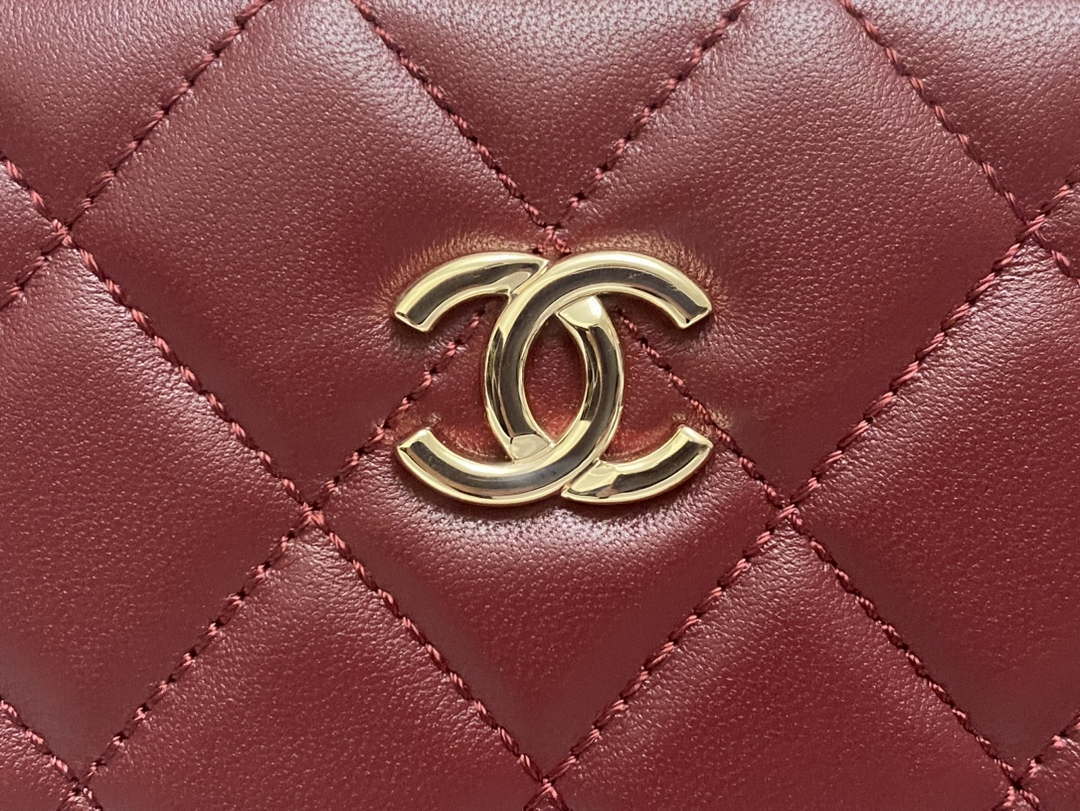 Chanel 25A AS5167 Small box bag Lambskin Red - Default Title - View 6