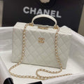 Chanel 25A AS5167 Small box bag Lambskin White - Default Title - View 1