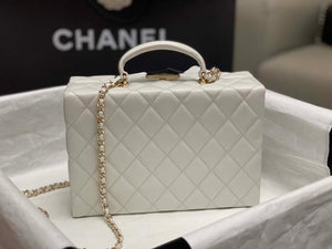 Chanel 25A AS5167 Small box bag Lambskin White - Default Title - View 3