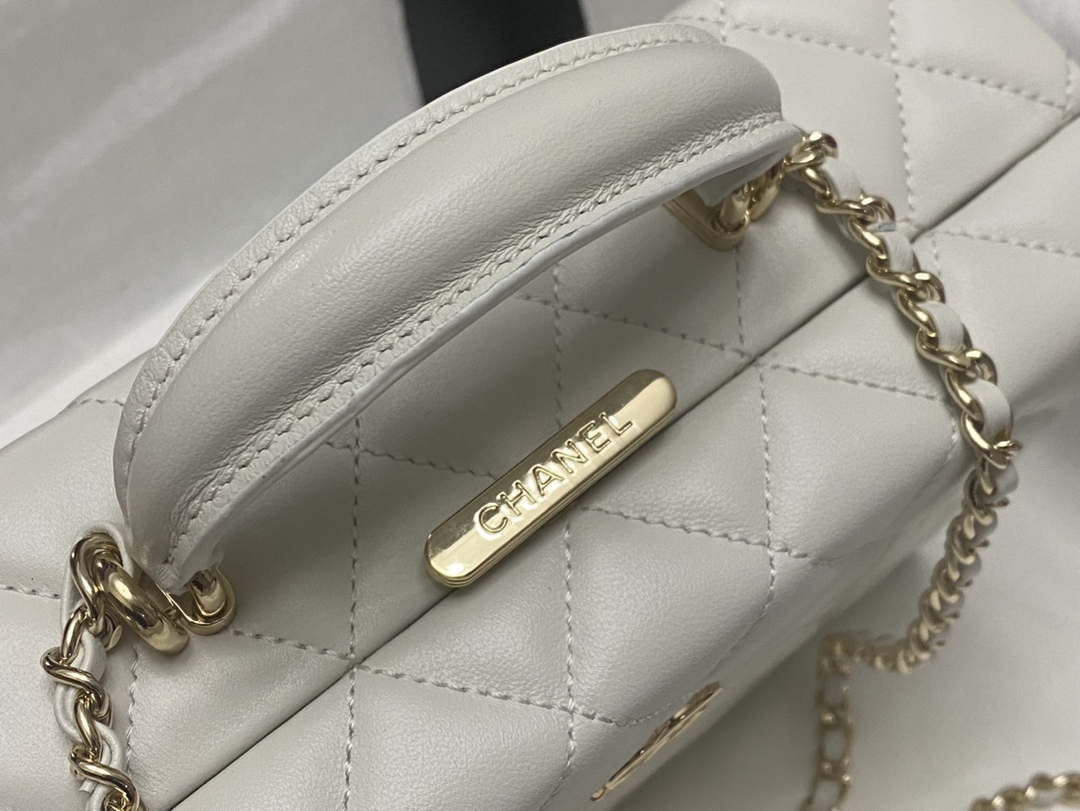 Chanel 25A AS5167 Small box bag Lambskin White - Default Title - View 5