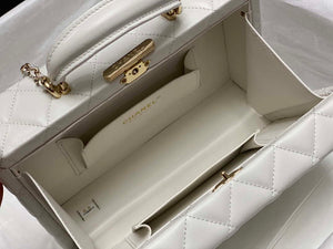 Chanel 25A AS5167 Small box bag Lambskin White - Default Title - View 7