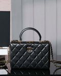 Chanel 25A AS5167 Autumn and Winter New Vanity Box Lambskin Bag Black