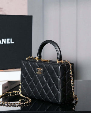 Chanel 25A AS5167 Autumn and Winter New Vanity Box Lambskin Bag Black - Default Title - View 2