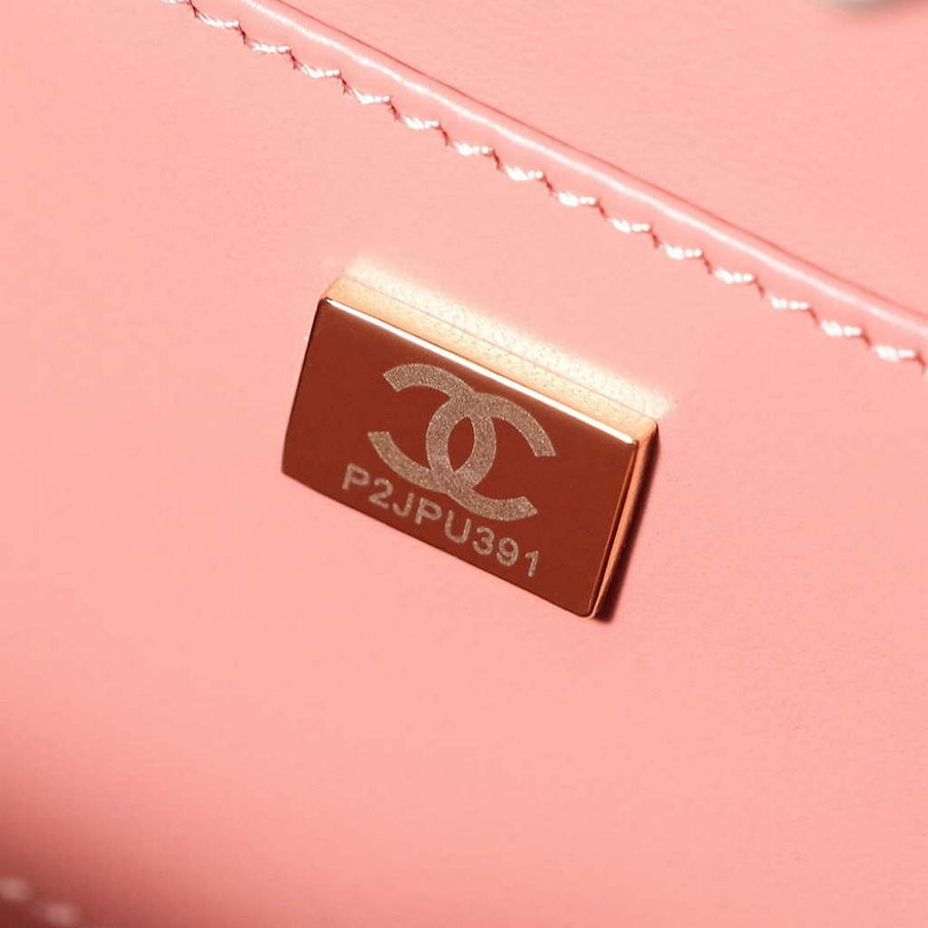 Chanel 25A AS5167 Autumn and Winter New Vanity Box Lambskin Bag Pink