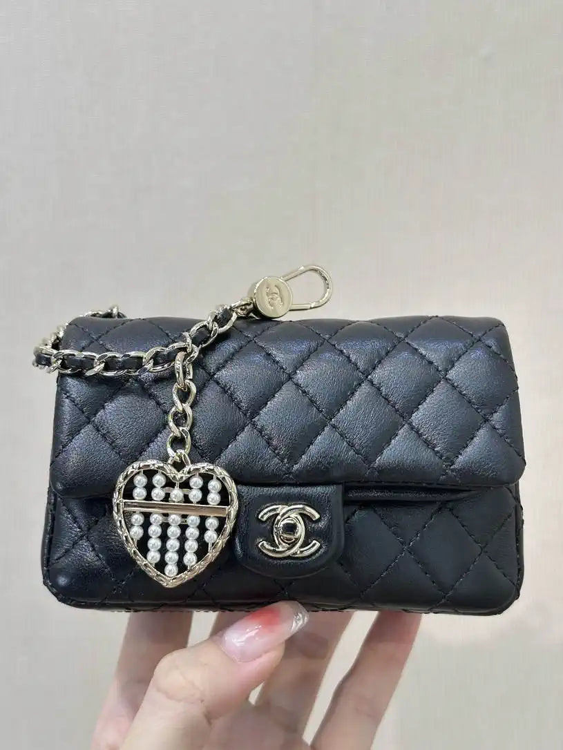 Chanel 25A Mini Flap Bag Lambskin AS4670 Black